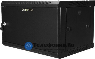 Шкаф настенный 19 дюймов 12U черный GYDERS GDR-126060BM