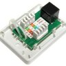 Розетка компьютерная RJ-45, настенная, 1 порт RJ-45 (8P8C) SINELLS SNL-88451